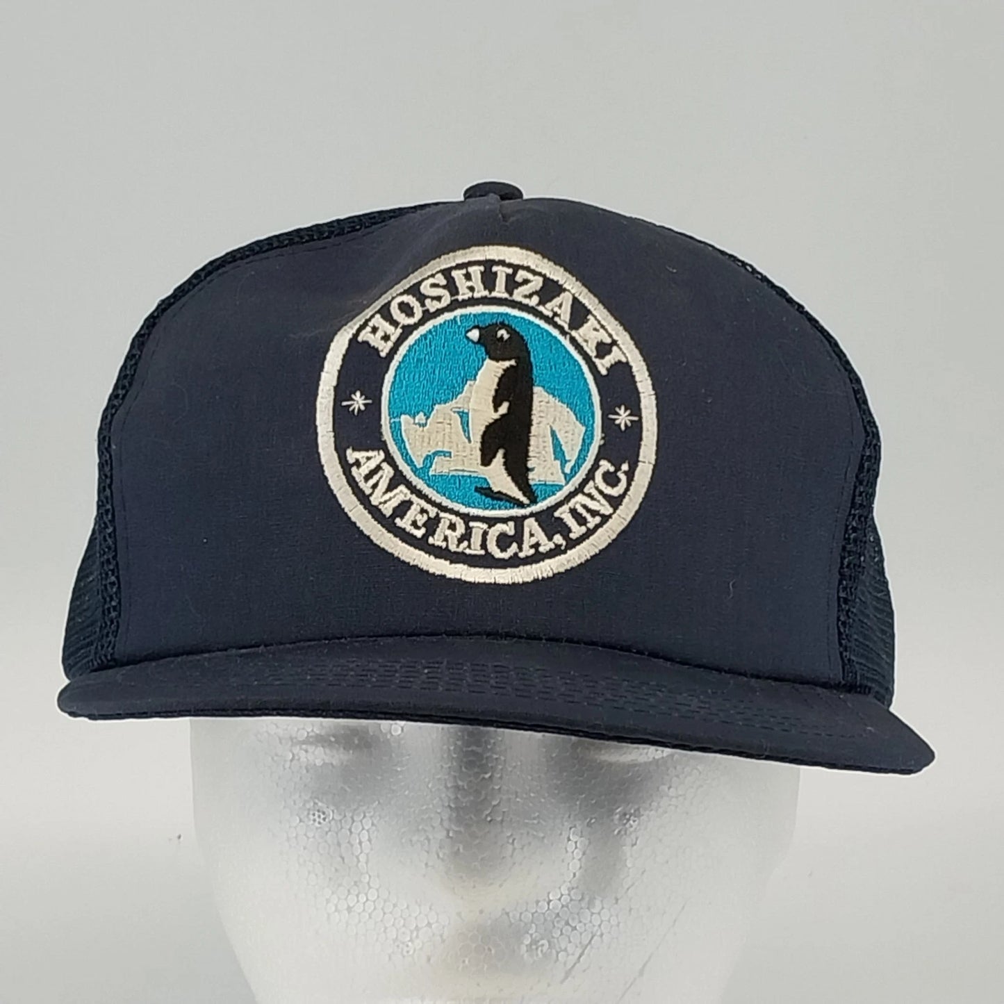 Vintage Hoshizaki America blue mesh snapback trucker hat