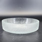 Vintage Indiana Glass clear textured tree bark ice glass serving bowl