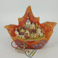 Jim Shore Autumns Splendor maple leaf town scene figurine