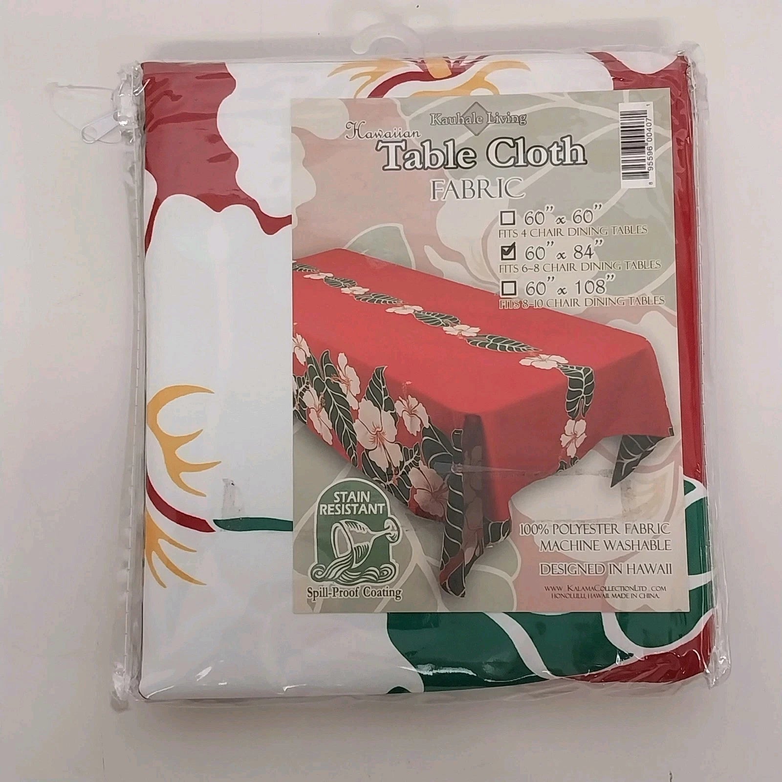Kauhale Living Hawaiian hibiscus floral tablecloth 60 x 84