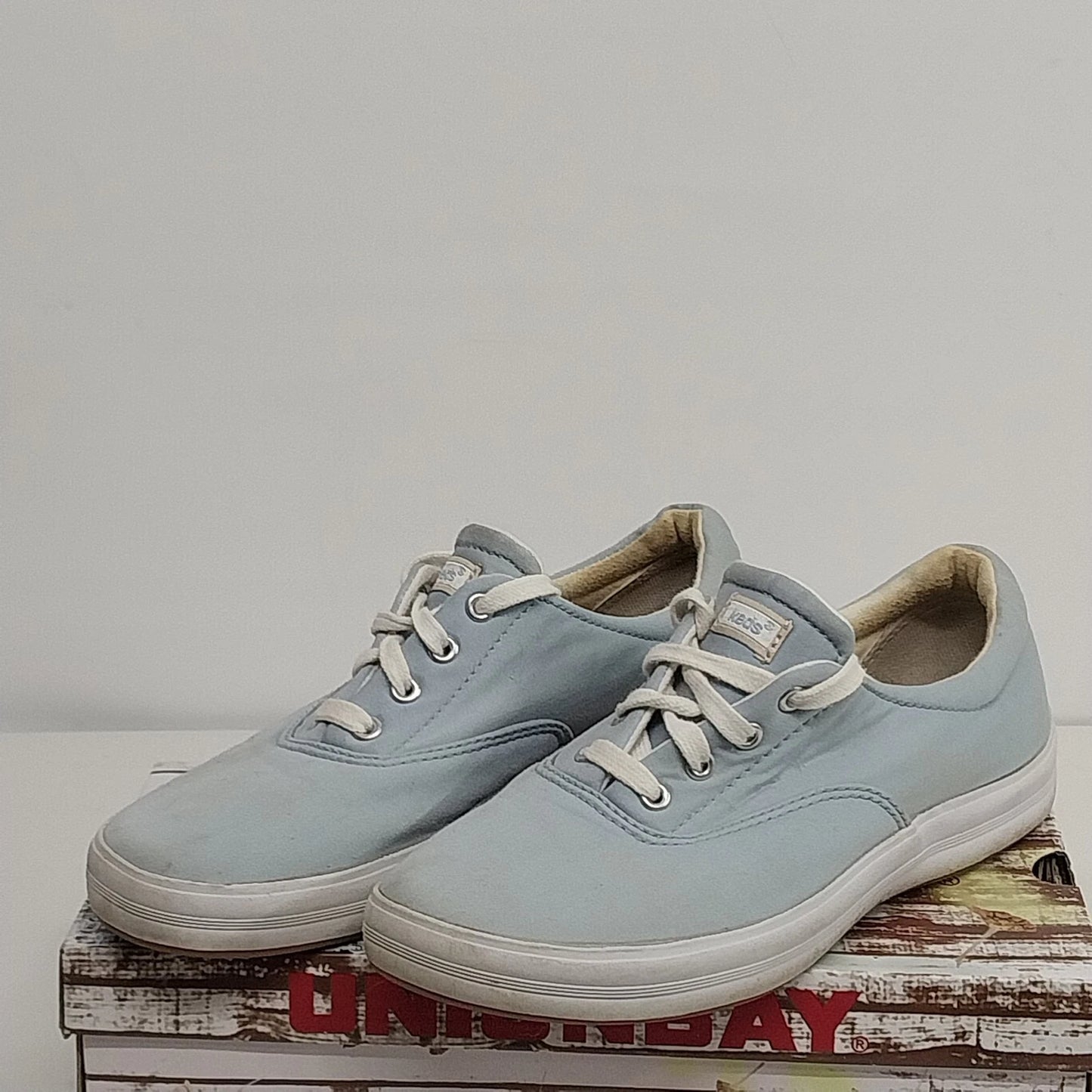 Keds baby blue canvas sneakers