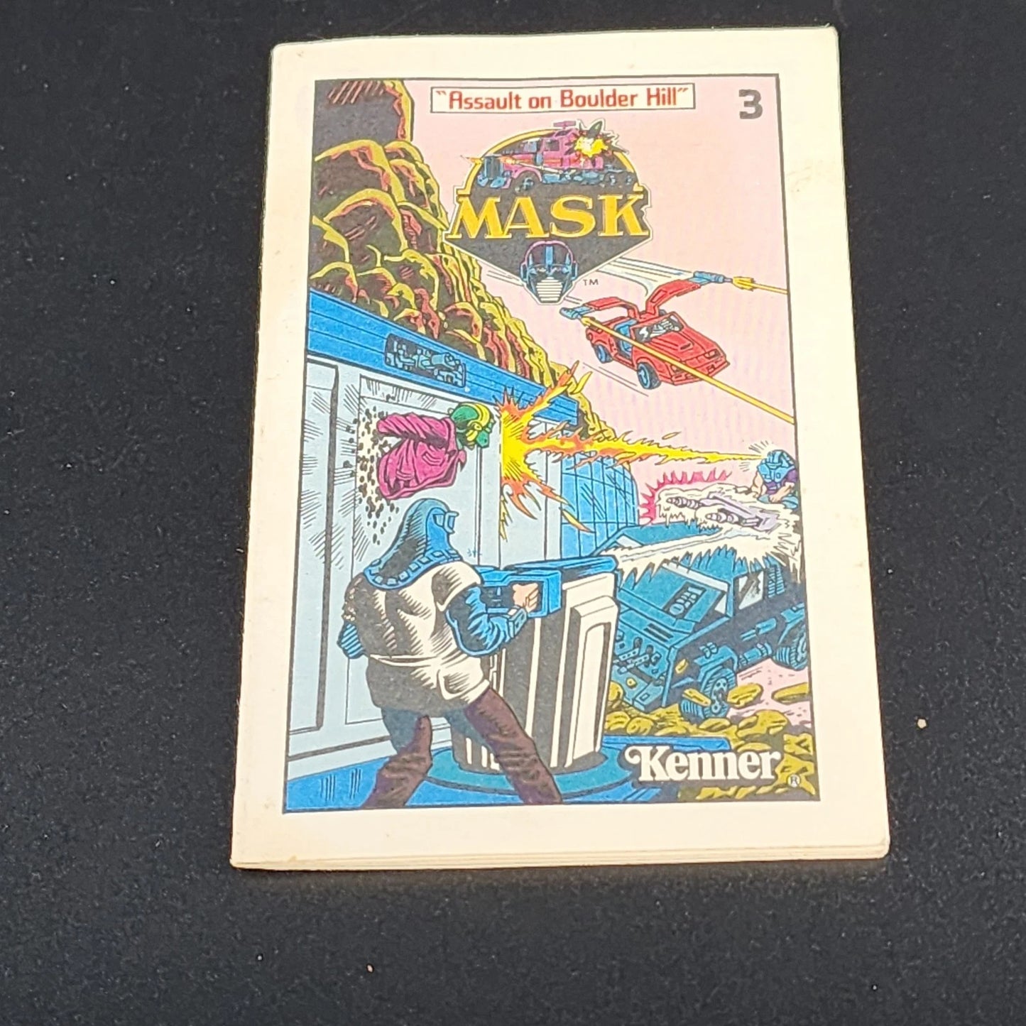 Vintage Kenner MASK Assault on Boulder Hill mini comic book 1983
