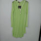 Green LOLA Italia mesh dress with sheer overlay top