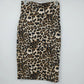 La Scala women's leopard print high waist pencil skirt