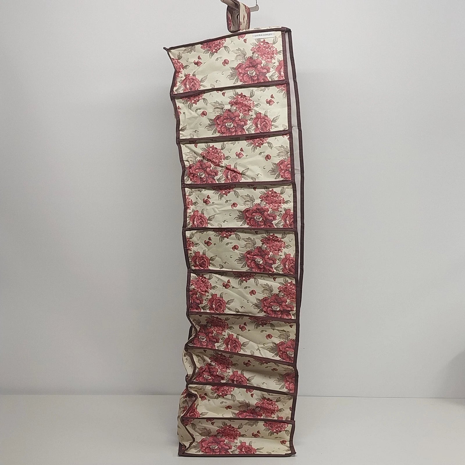Laura Ashley floral hanging closet organizer