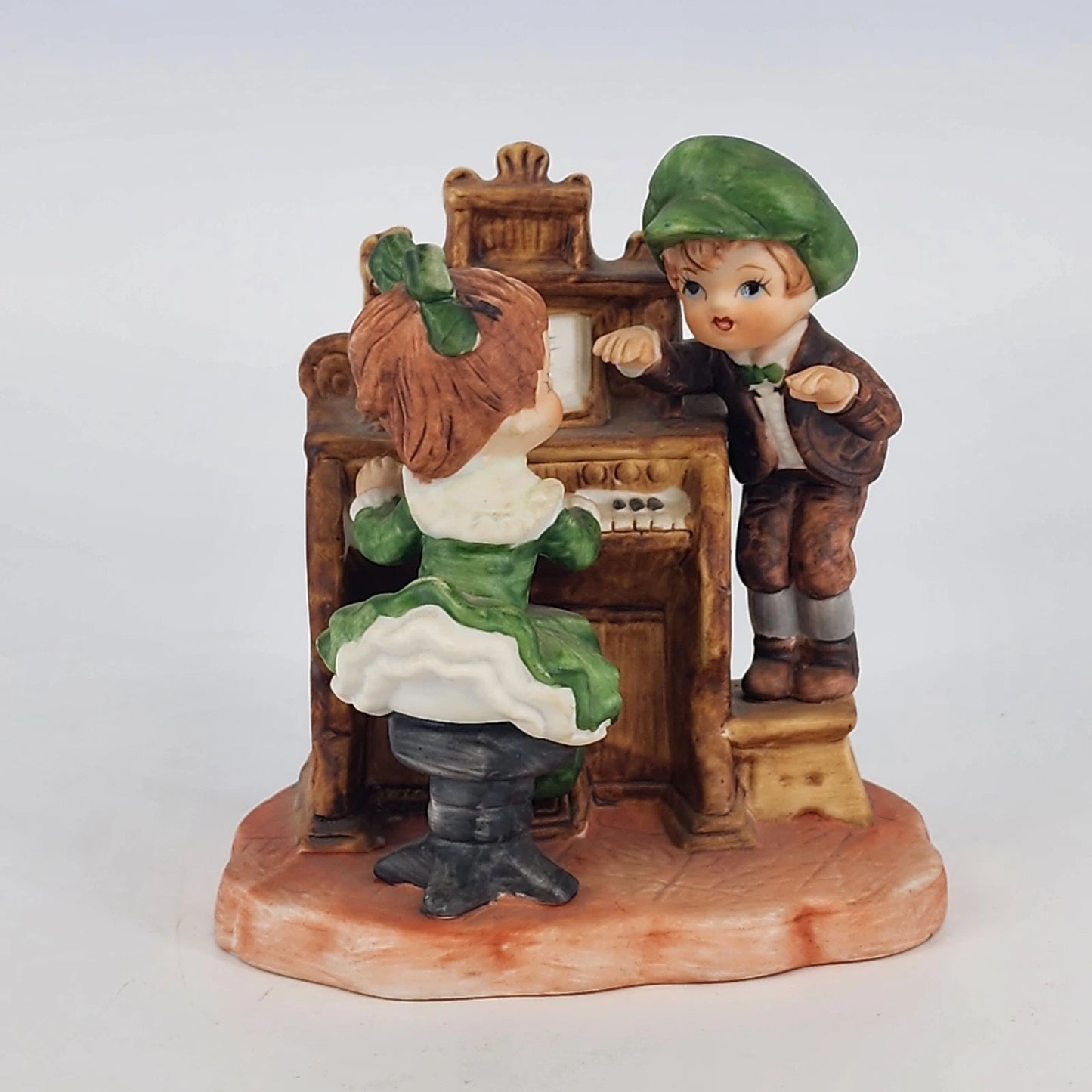 Lefton Irish piano babies 7135 bisque porcelain Japan