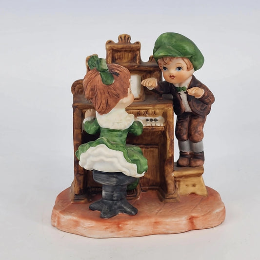 Lefton Irish piano babies 7135 bisque porcelain Japan