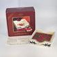 Lenox Winter Greetings fine china napkin holder with napkins
