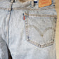 Mens Levi's 550 light wash relaxed tapered blue denim jeans