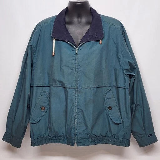 Vintage London Fog waist jacket with striped liner