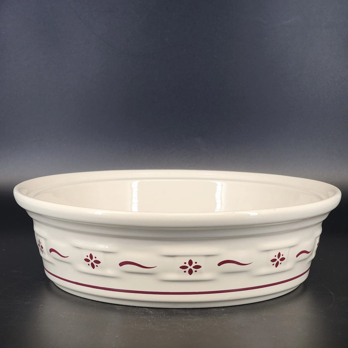 Longaberger Woven Traditions red 2 quart casserole dish