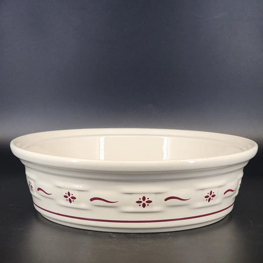 Longaberger Woven Traditions red 2 quart casserole dish