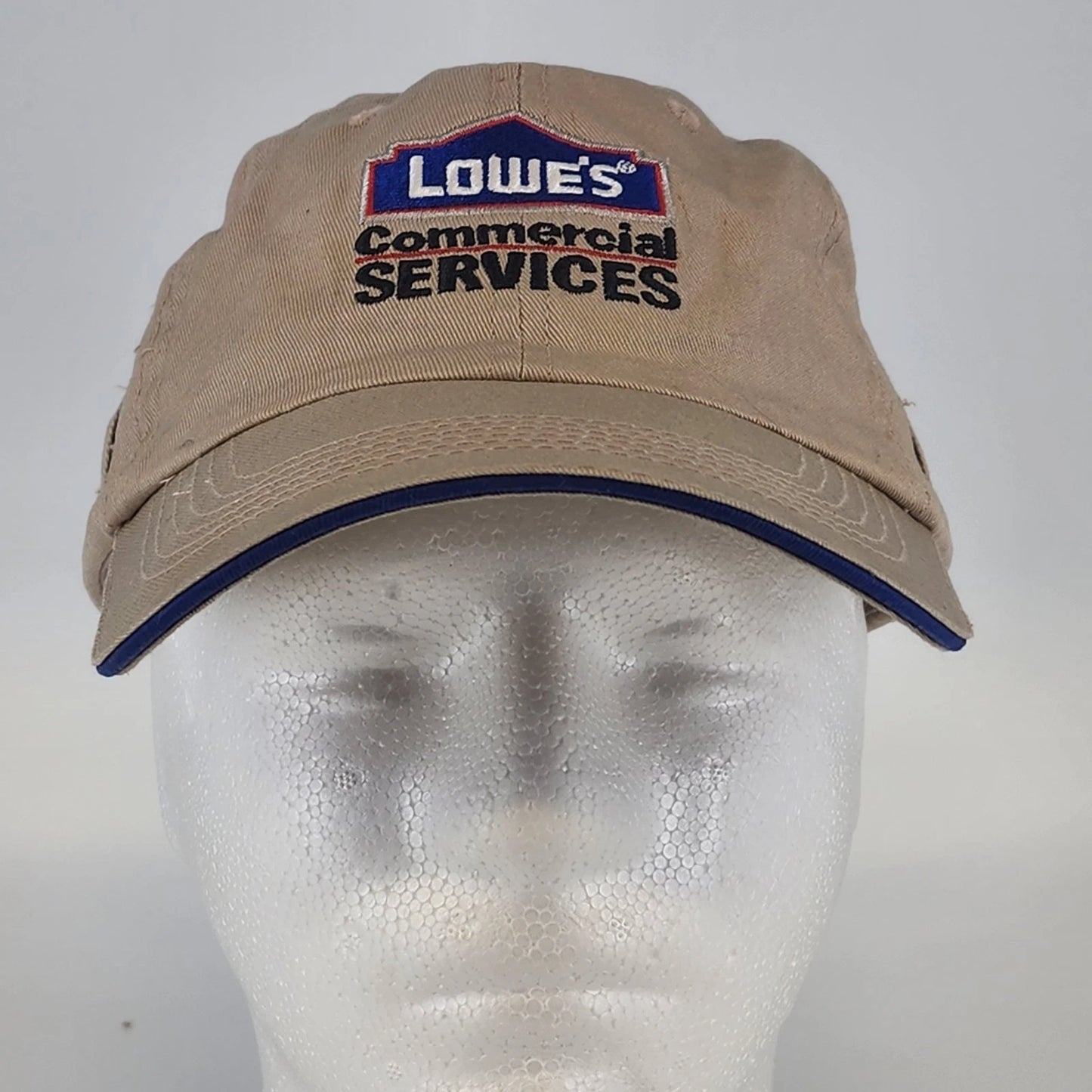 Gray Lowe's Commercial Services adjustable mesh baseball cap