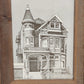 Framed Martin Tang computer print of a San Francisco Victorian house