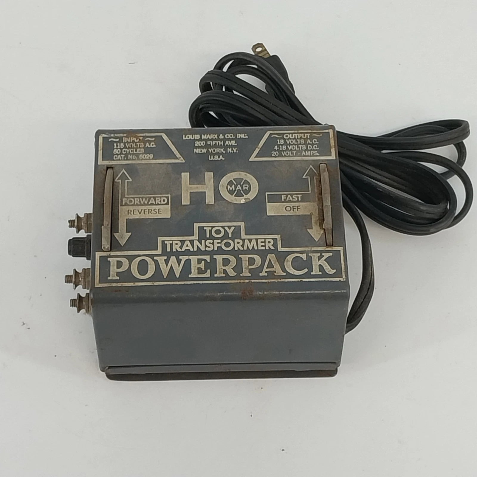 Vintage Marx HO scale transformer power pack