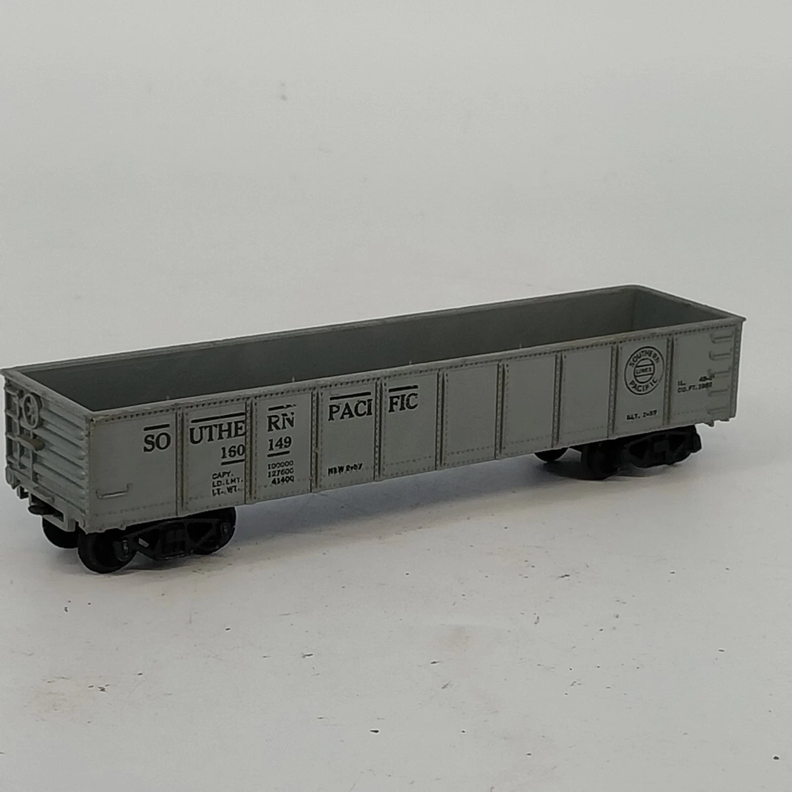 Black Marx HO scale Southern Pacific gondola freight train car