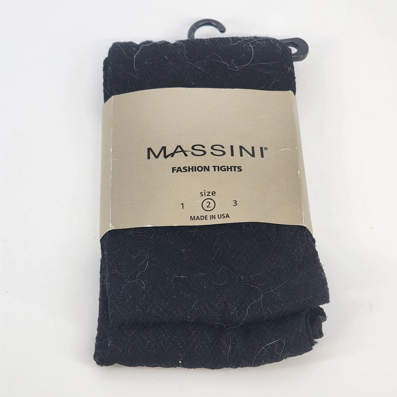 Massini black fashion tights size 2