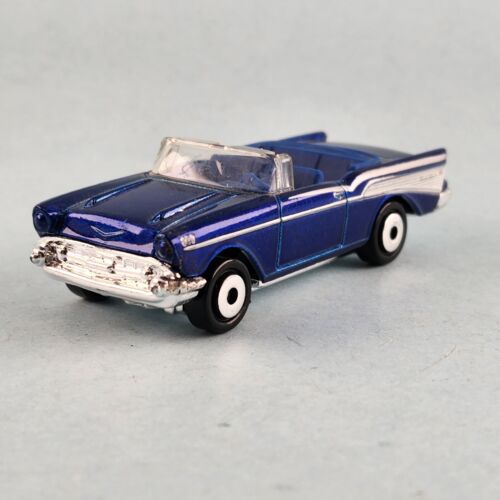 1997 Matchbox blue 1957 Chevrolet Bel Air convertible diecast car