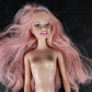 Mattel Barbie mermaid doll with pink hair and blue eyes