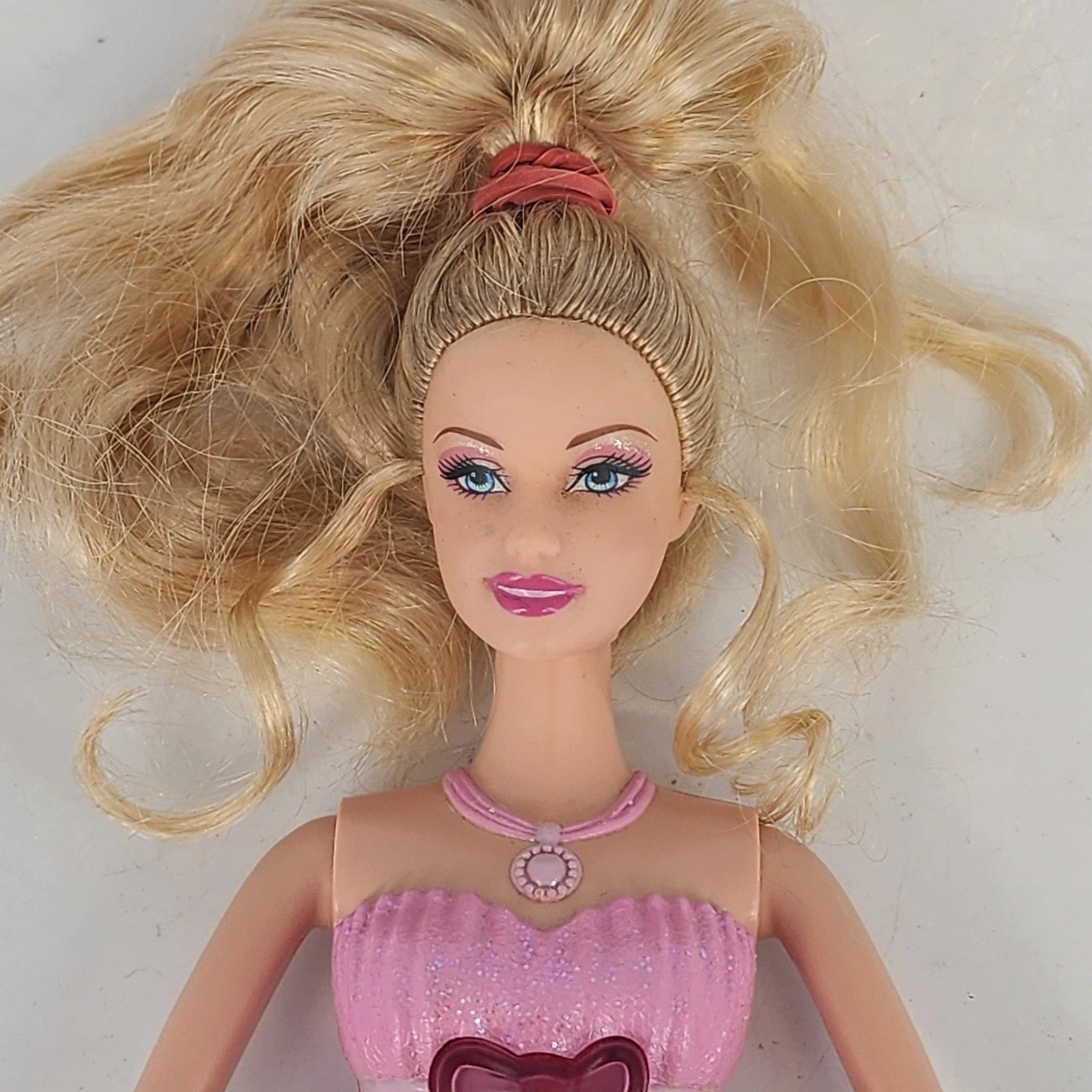 Blonde Prima Ballerina Barbie doll in pink ballet outfit