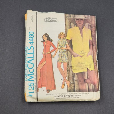 Vintage McCall's 4460 sewing pattern for Misses' cover-up in Medium