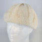 Merona cream white knit beret hat