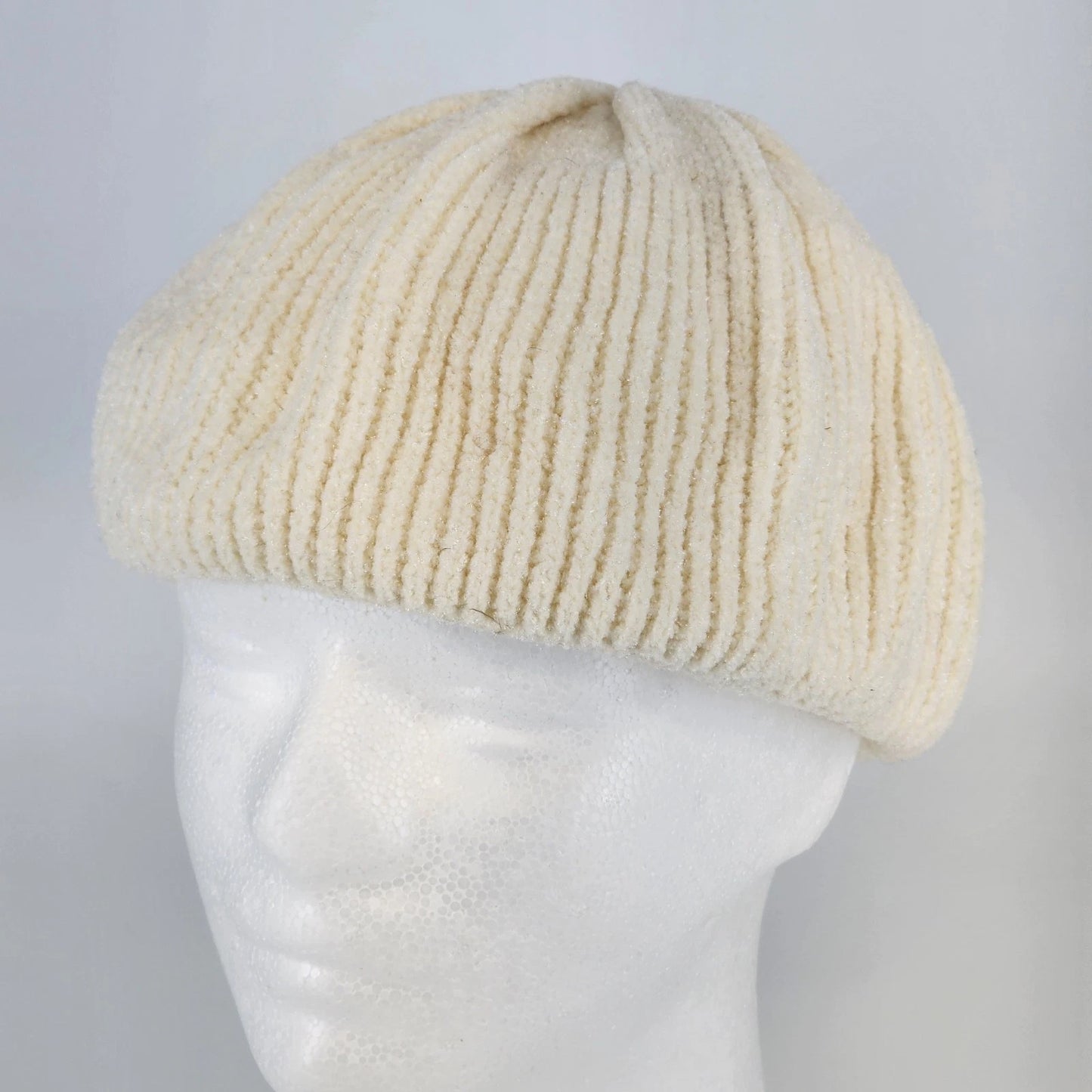 Merona cream white knit beret hat