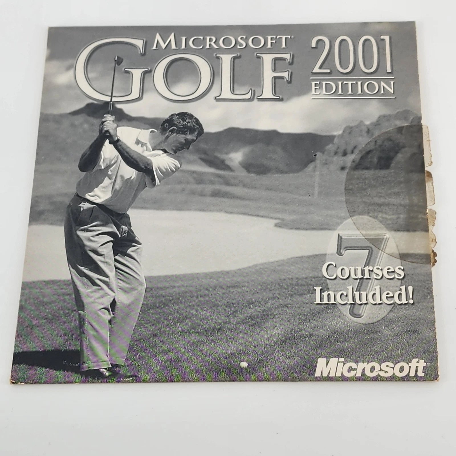 Microsoft Golf 2001 PC CD ROM game with original card sleeve