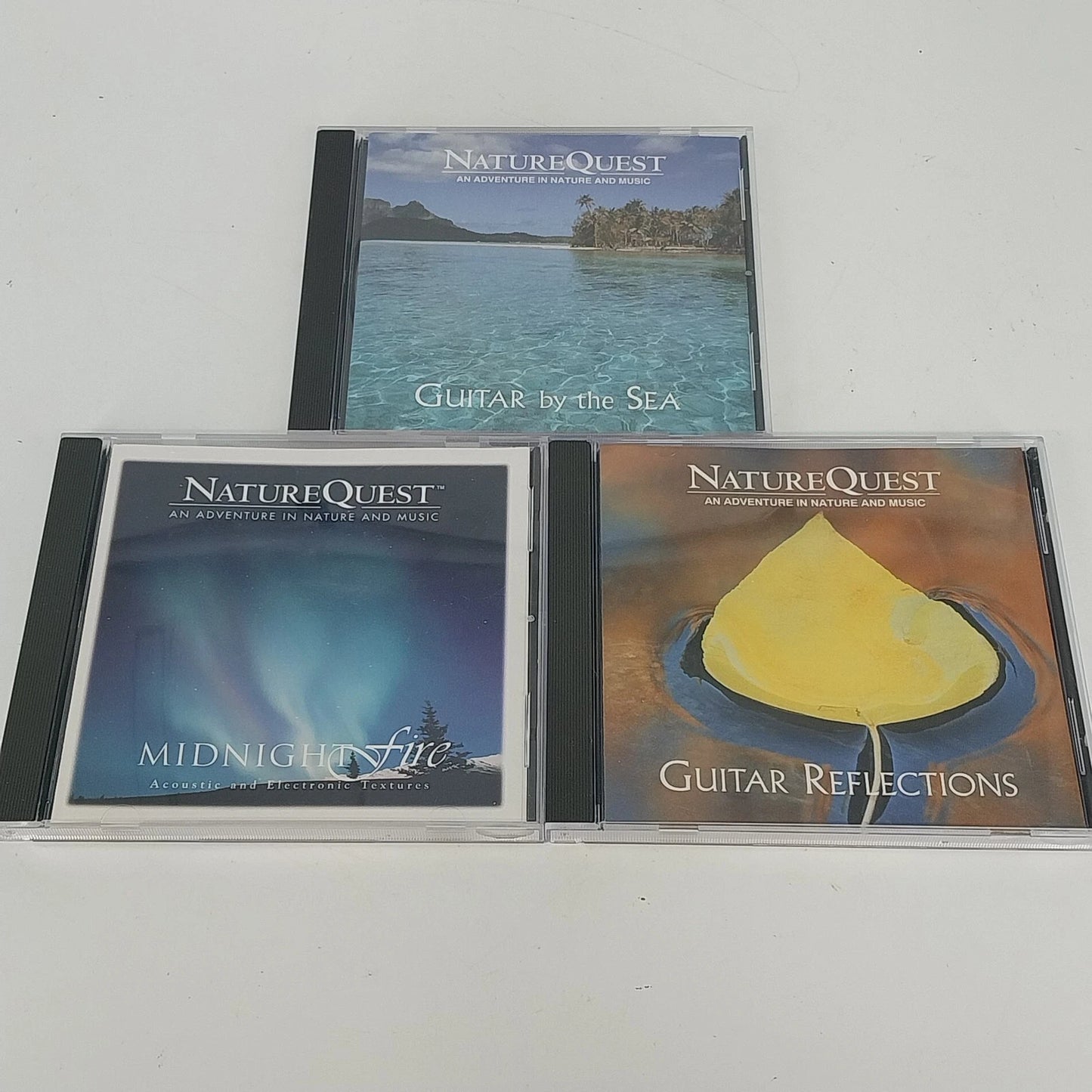 NatureQuest Midnight Fire Guitar by the Sea 3 CD set