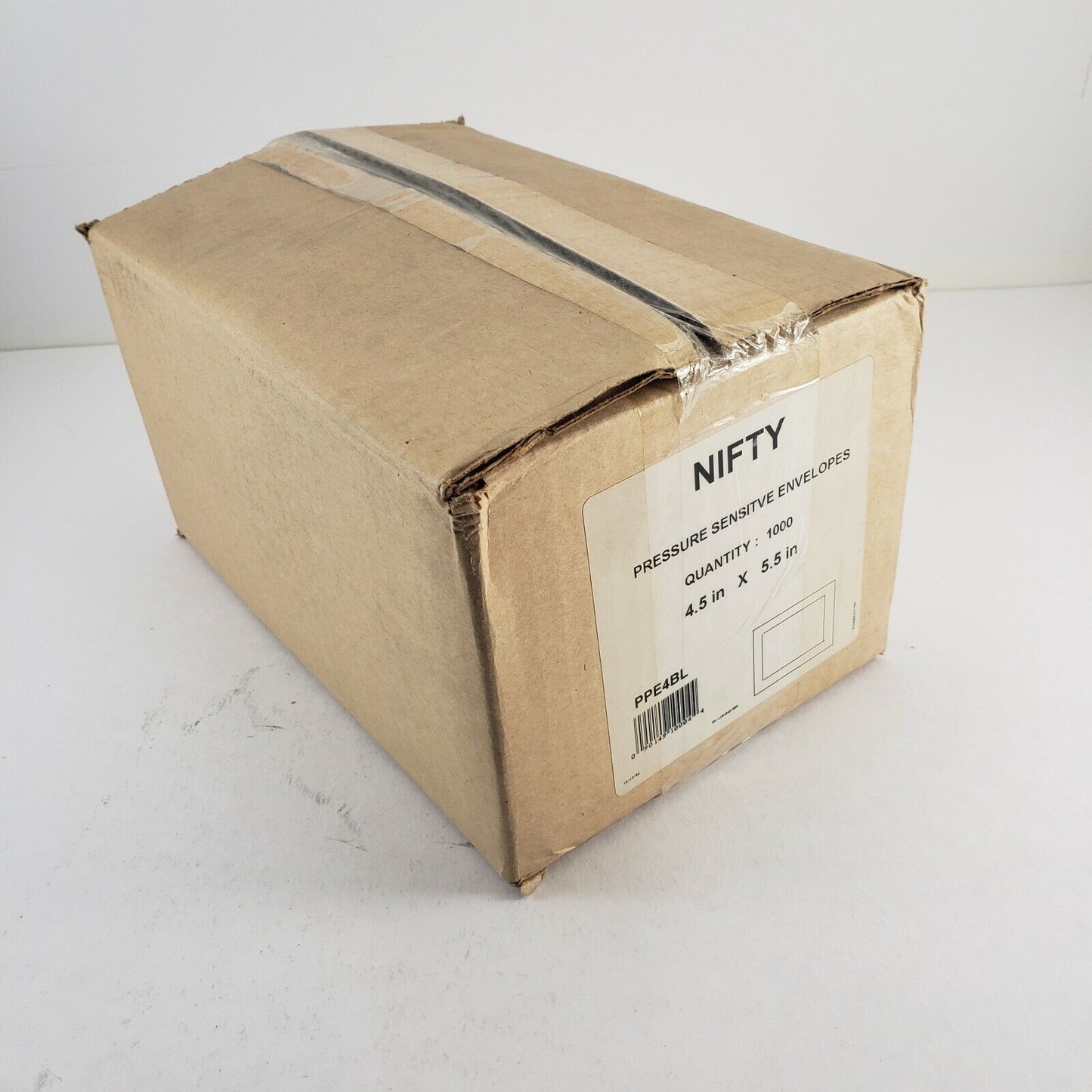 Clear adhesive packing list envelopes Nifty Products PPE4BL pack of 1000