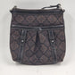 Nine West brown signature monogram handbag satchel purse