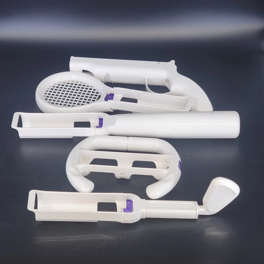 Nintendo Wii remote accessory lot 5 bat racket attachments