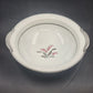 Noritake Crest 5421 round vegetable bowl with Lily of the Valley and platinum trim