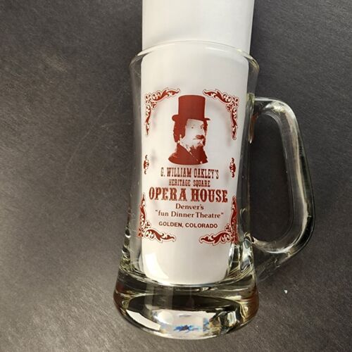 Glass beer mug stein Oakleys Opera House 14oz