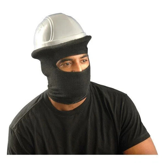 Black OccuNomix LK910NFR full face flame resistant hard hat liner