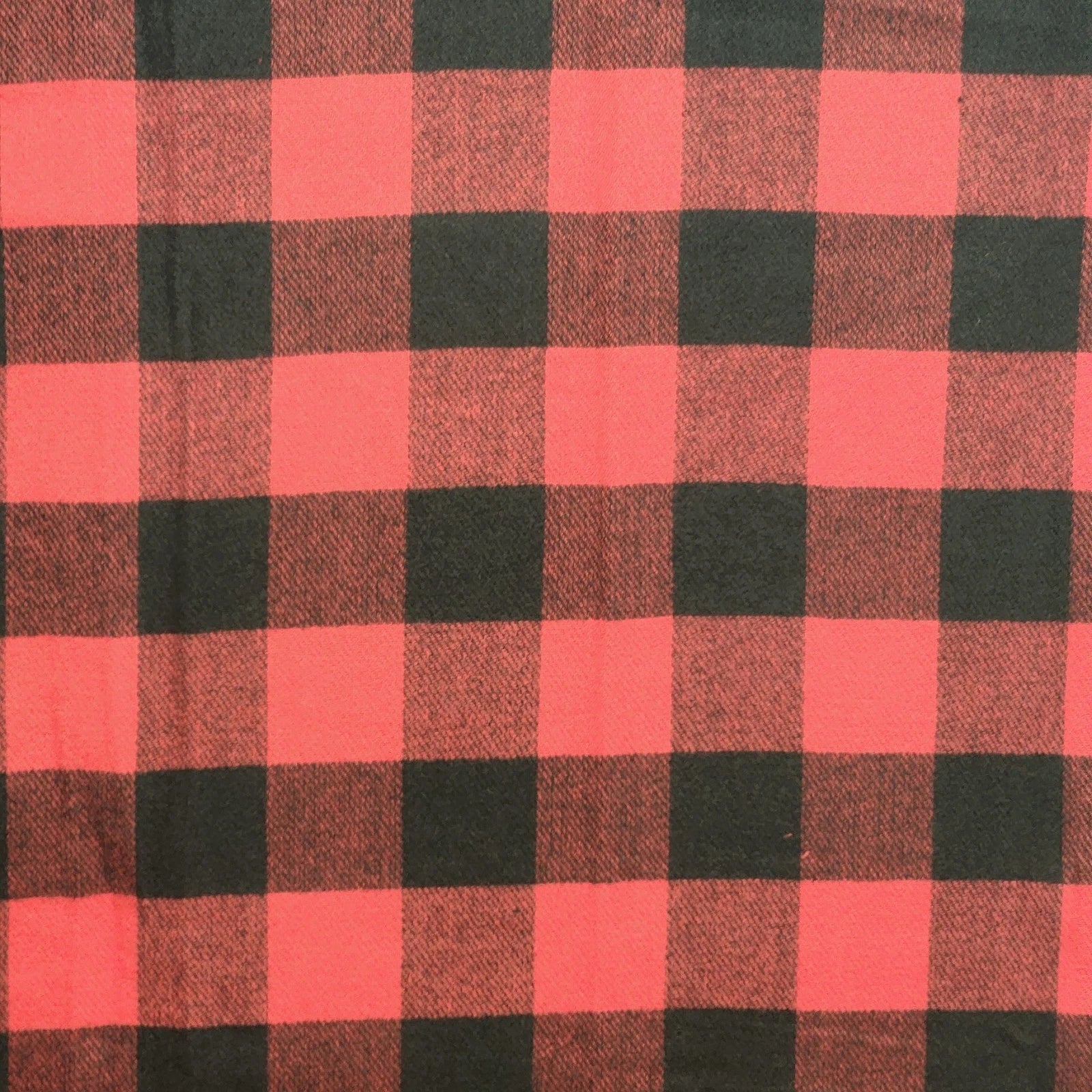 Oversized red and black tartan plaid scarf shawl buffalo check wrap