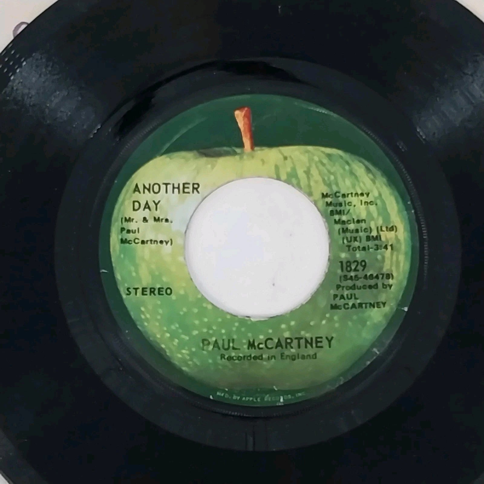 Paul McCartney Another Day 45 RPM vinyl record Apple label