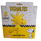 Peanuts Woodstock crochet DIY craft kit sealed