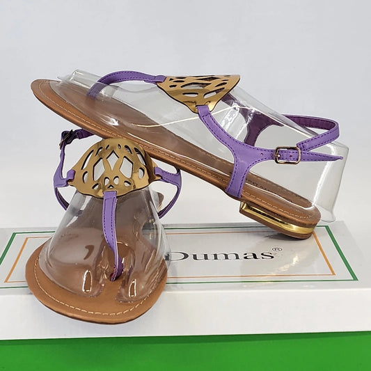 Pierre Dumas lavender T strap sandals