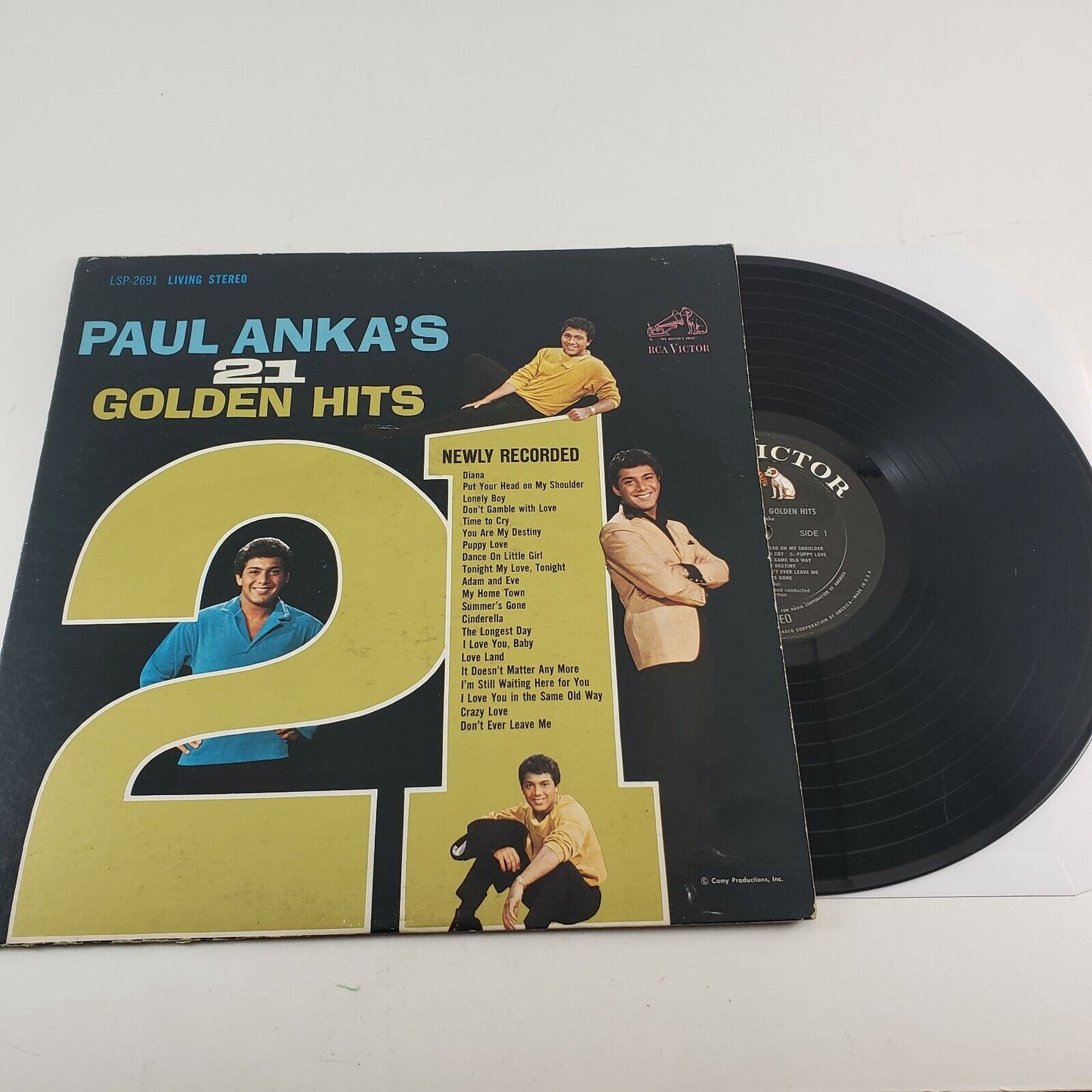 Paul Anka 21 Golden Hits LP 1963 RCA vinyl