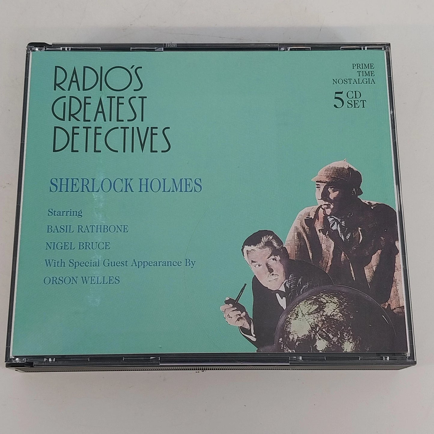 Radio's Greatest Detectives Sherlock Holmes 5 CD set with Basil Rathbone