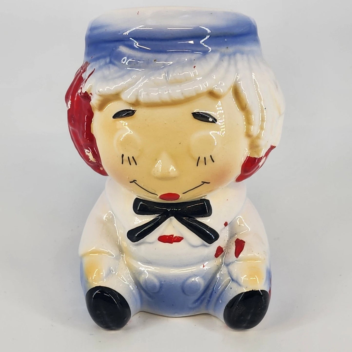 Vintage Raggedy Andy ceramic planter made in Japan