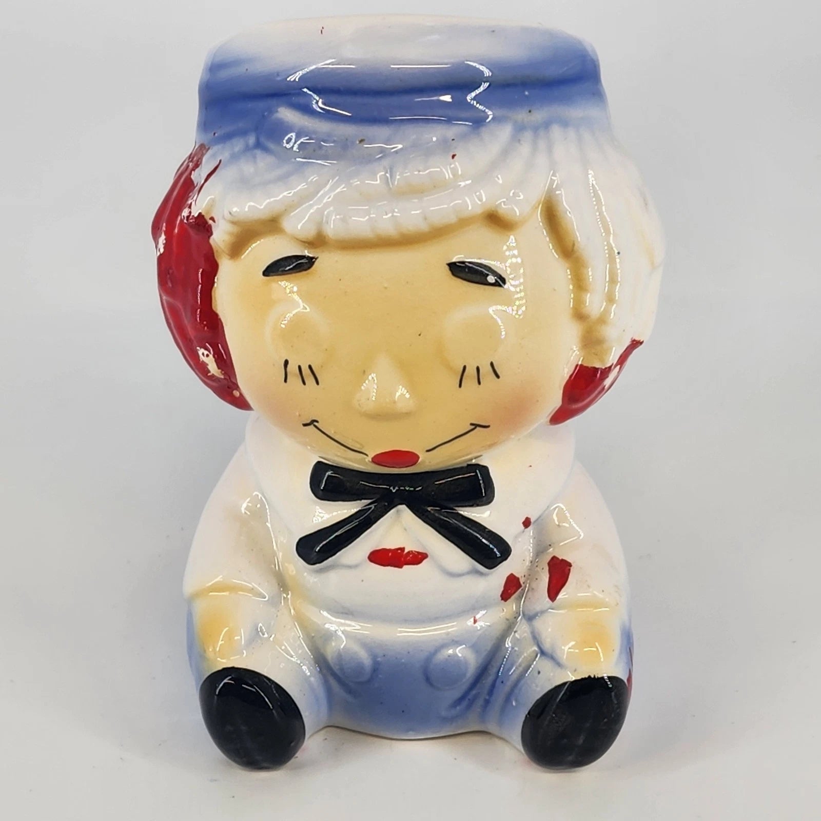 Vintage Raggedy Andy ceramic planter made in Japan