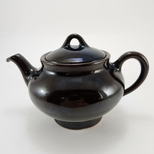 Royal dripless teapot Canadian art pottery brown 5.5 inch