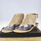 Ruff Hewn Floyd caged gladiator sandals off white