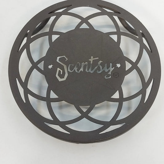 Scentsy round metal warmer stand in oil-rubbed bronze