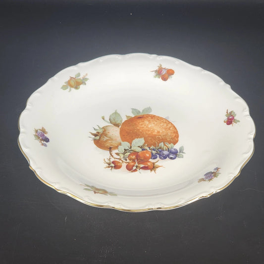 schumann arzberg bavaria fruit platter gold rim