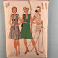 Simplicity 6392 vintage 1974 misses dress top and pants sewing pattern