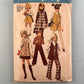 Simplicity 8377 vintage 1969 girls jumper vest skirt and pants pattern