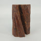 Natural solid wood tree stump slice with visible growth rings and rustic finish